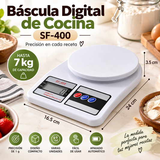 Pesa Digital de Cocina - Precisión en cada receta